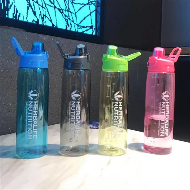 Promotional 700ml shaker Custom logo plastic water bottle her balife bottles
