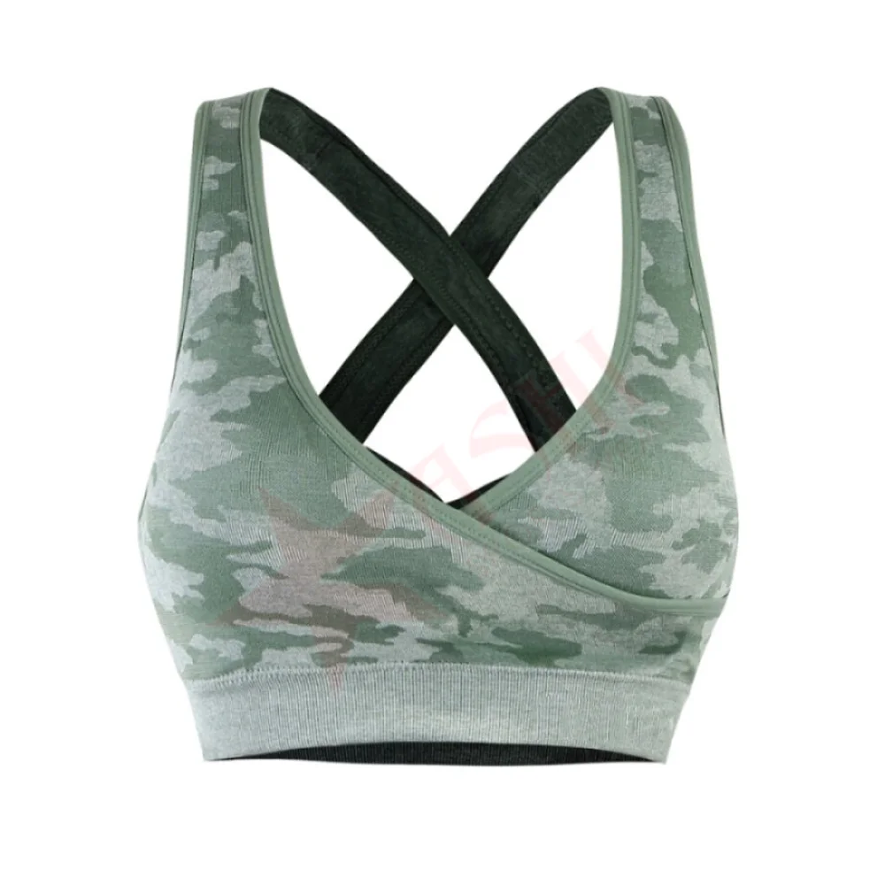 Custom Design Seamless Quick Dry Sports Bra Activewear Women Fitness Bra Custom Wholesale Breathable Sports Bra