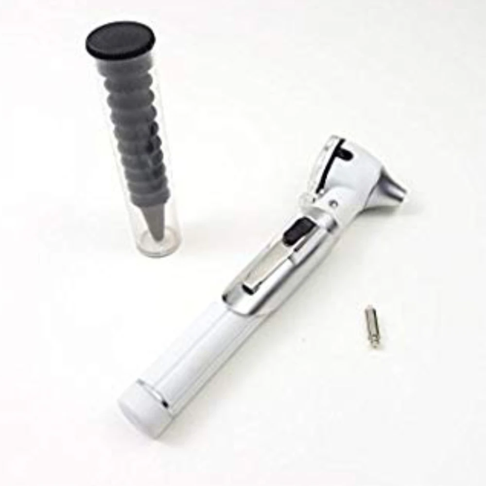 OTOSCOPE MINI FIBER OPTIC WHITE COLOR POCKET MEDICAL ENT DIAGNOSTIC OTOLOGIST SURGICAL MEDICAL DIAGNOSTIC INSTRUMENT      MGI-16