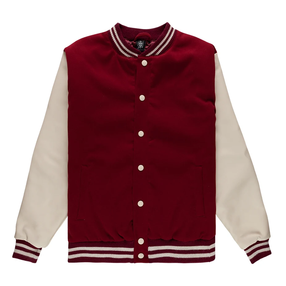 
OEM service Chinese factory wholesale custom mens fleece varsity jacket 