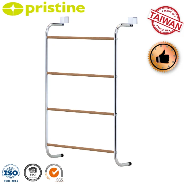 OEM Shopee eBay Household Storage Furniture Wood Grain Bathroom Door Towel Rack Steel Material Heater for Hotels Taiwan