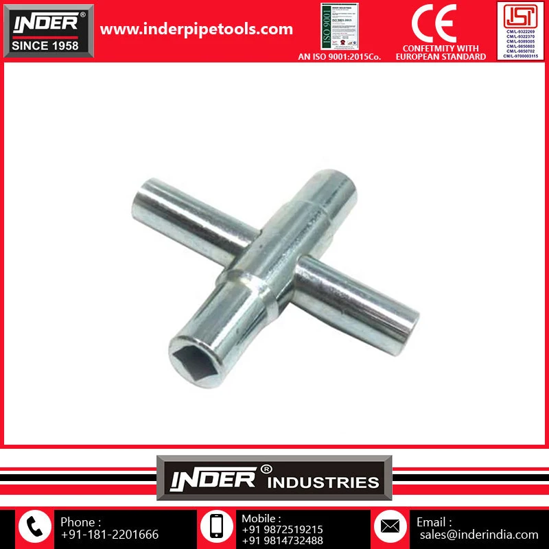 Высококачественный четырехсторонний водопроводный ключ многофункциональный промышленный OEM-класс Настраиваемый напрямую от индийского