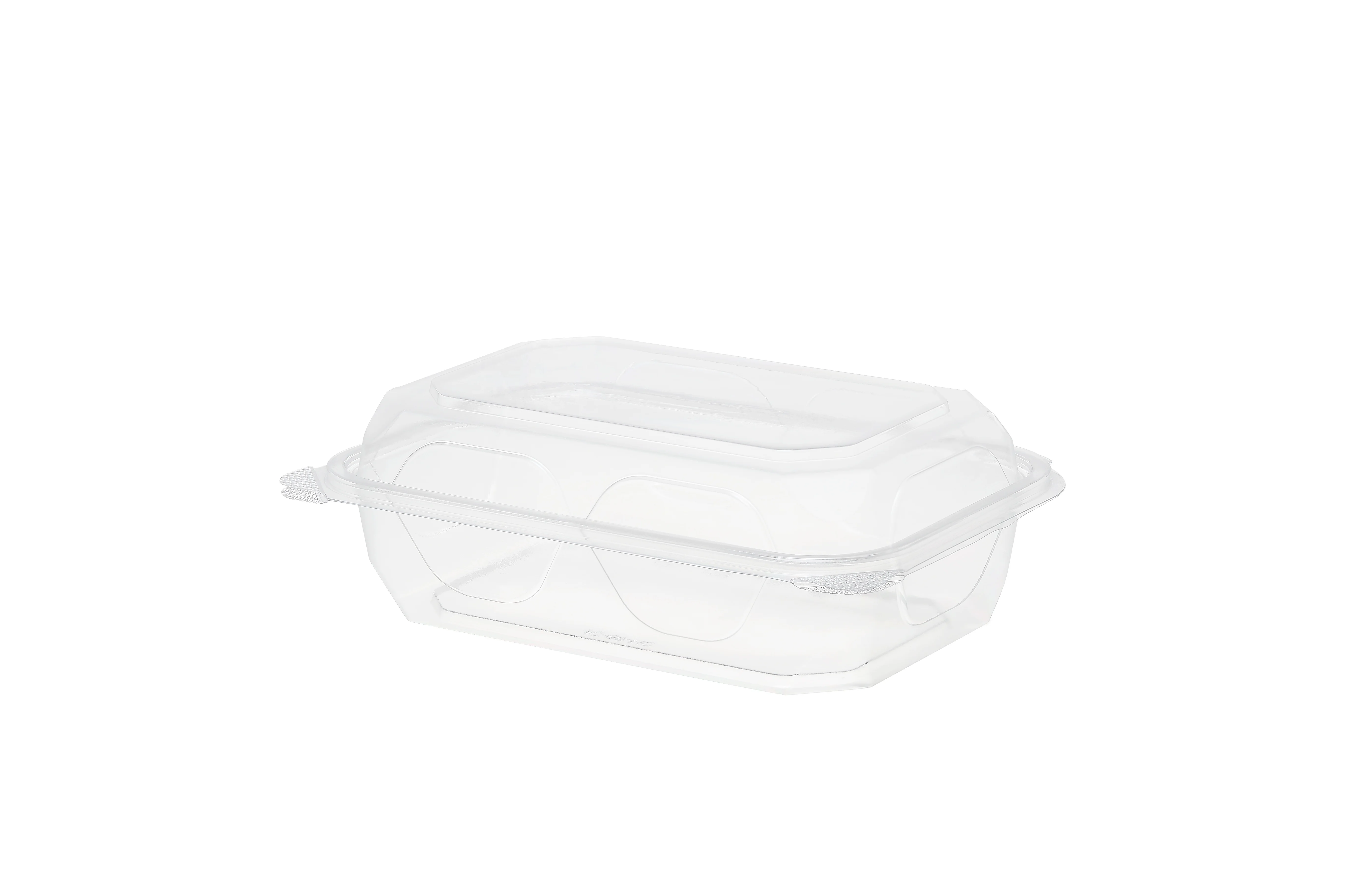 
Concise design disposable plastic food containers Clear PET Hinged Blister Tray 