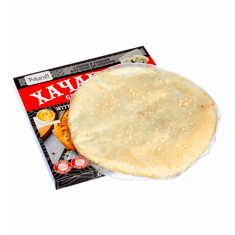Yumminess frozen pie Khachapuri lot of filling from cheese and mushrooms wholesale best price, bakerie
