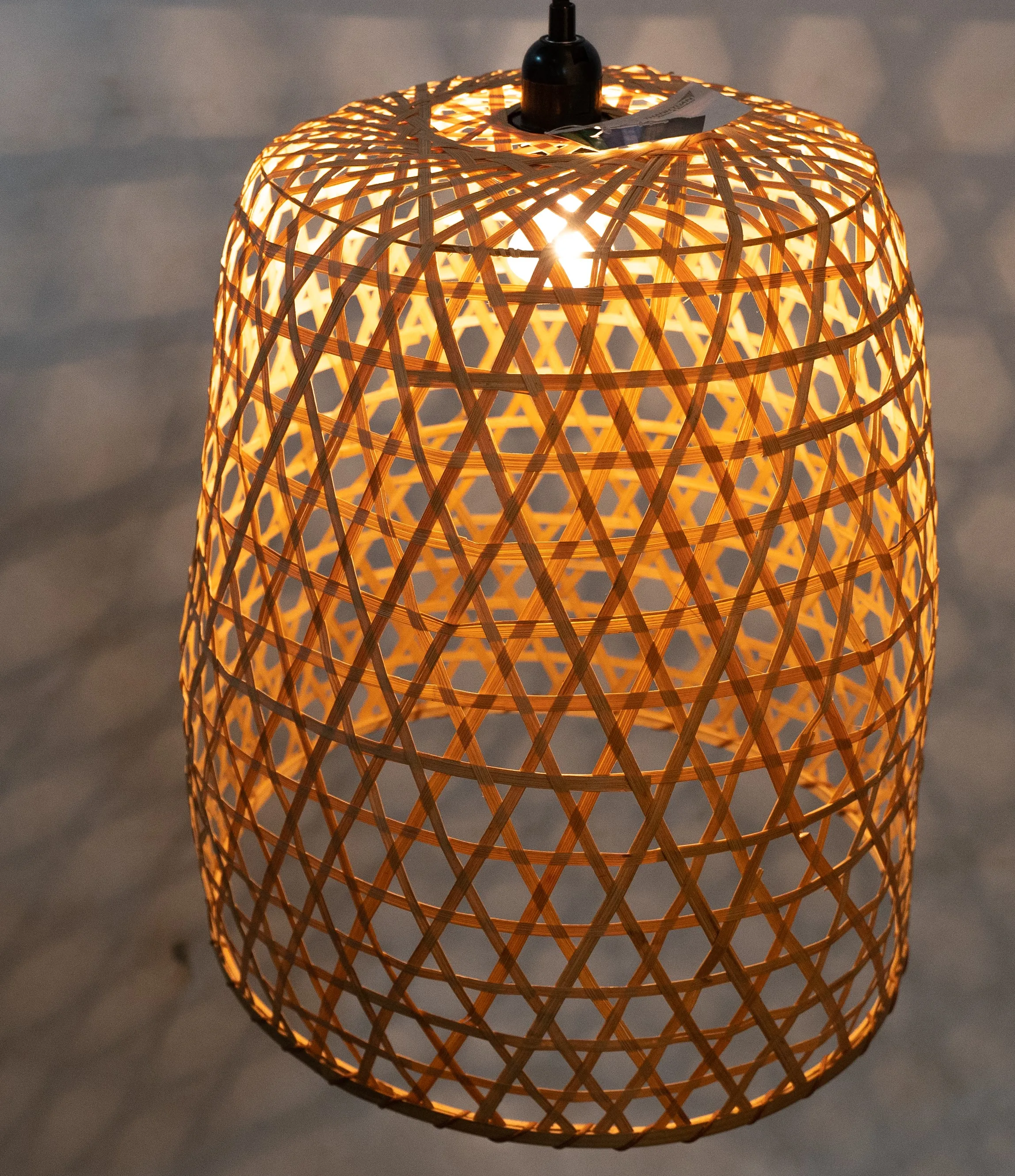 Renel New Design Country Village Natural Bamboo Hanging Lampshade For Lamp Made In Vietnam