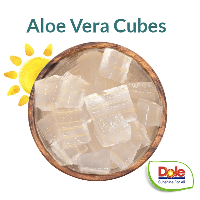 High Quality Delicious, Good texture Aloe Vera Cubes in Light Syrup from Dole, Bulk Supply, FSC 22000 certified