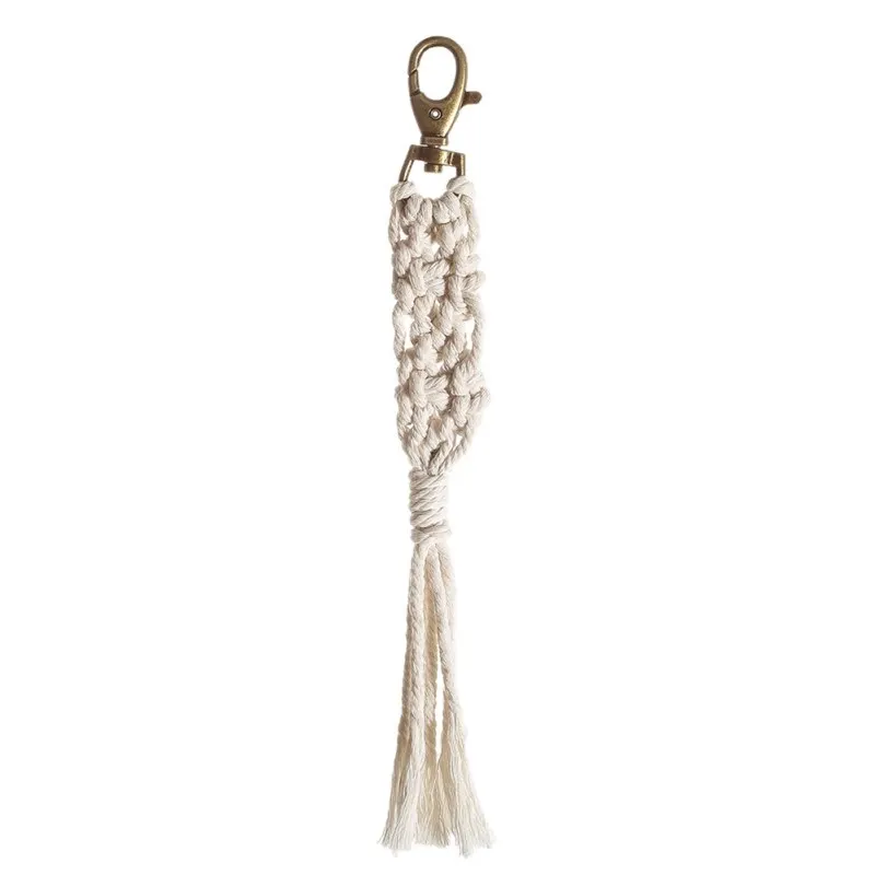 Artlady Colorful Tassel Keychain Macrame Decoration from India for Bag Decoration and Key Chain Collection
