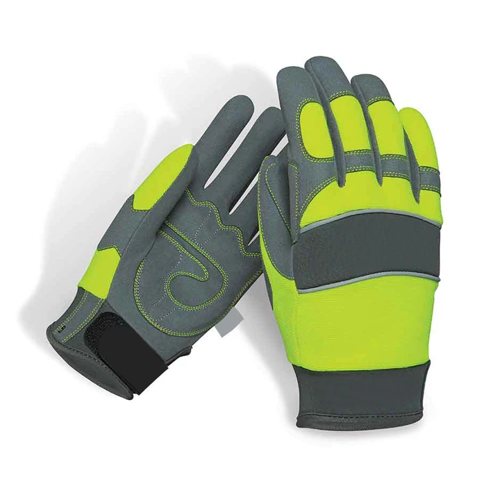 Outdoor Use Wholesale Price Cowhide Leather Working Safety Industrial Cut Resistant Mechanic Gloves