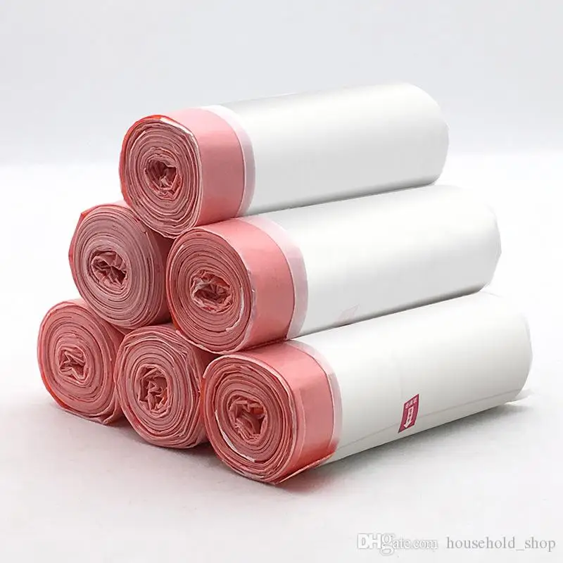 Quality Drawstring trash bags Black drawstring garbage bag low price Direct from Vietnam Manufacturer