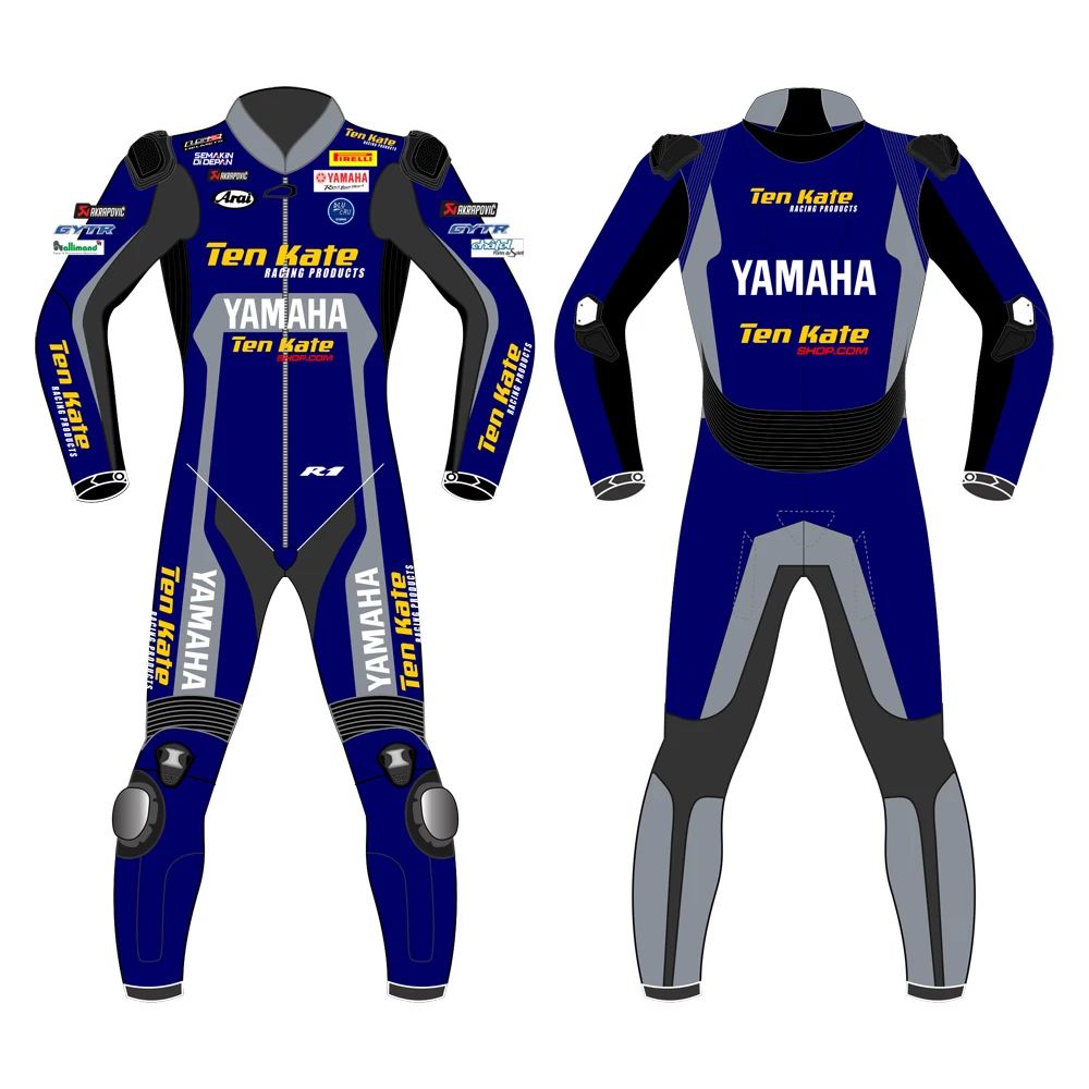 2021 мотоциклетные костюмы на заказ LORIS BAZ YAMAHA Кожаные Мотоциклетные WSBKS с принтом логотипа