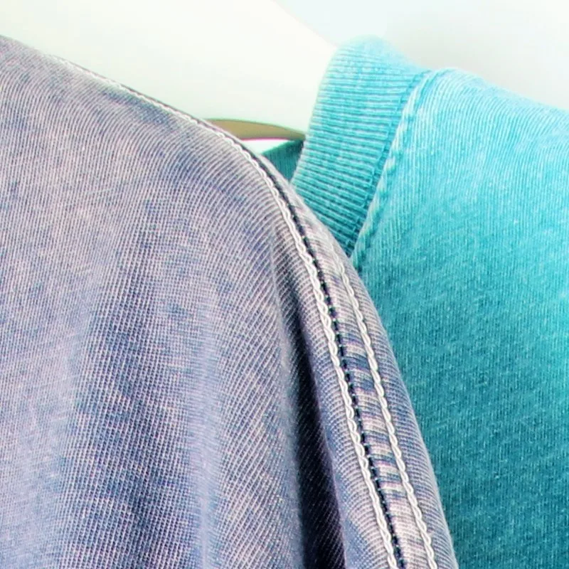 Mens clothes oversize tshirt heavyweight cotton blank acid wash t-shirt custom graphic vintage t shirt