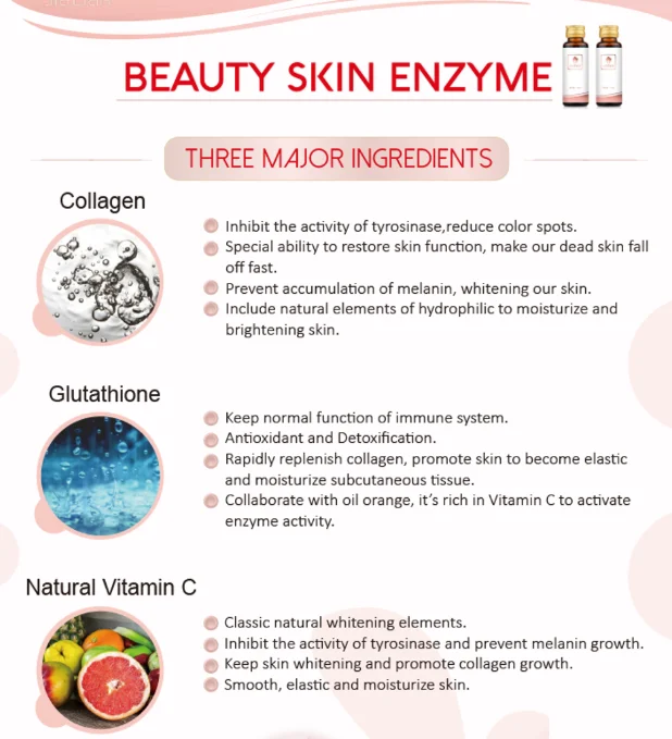 Vitamins Collagen Gluta taiwan enzymes health supplements Liquid