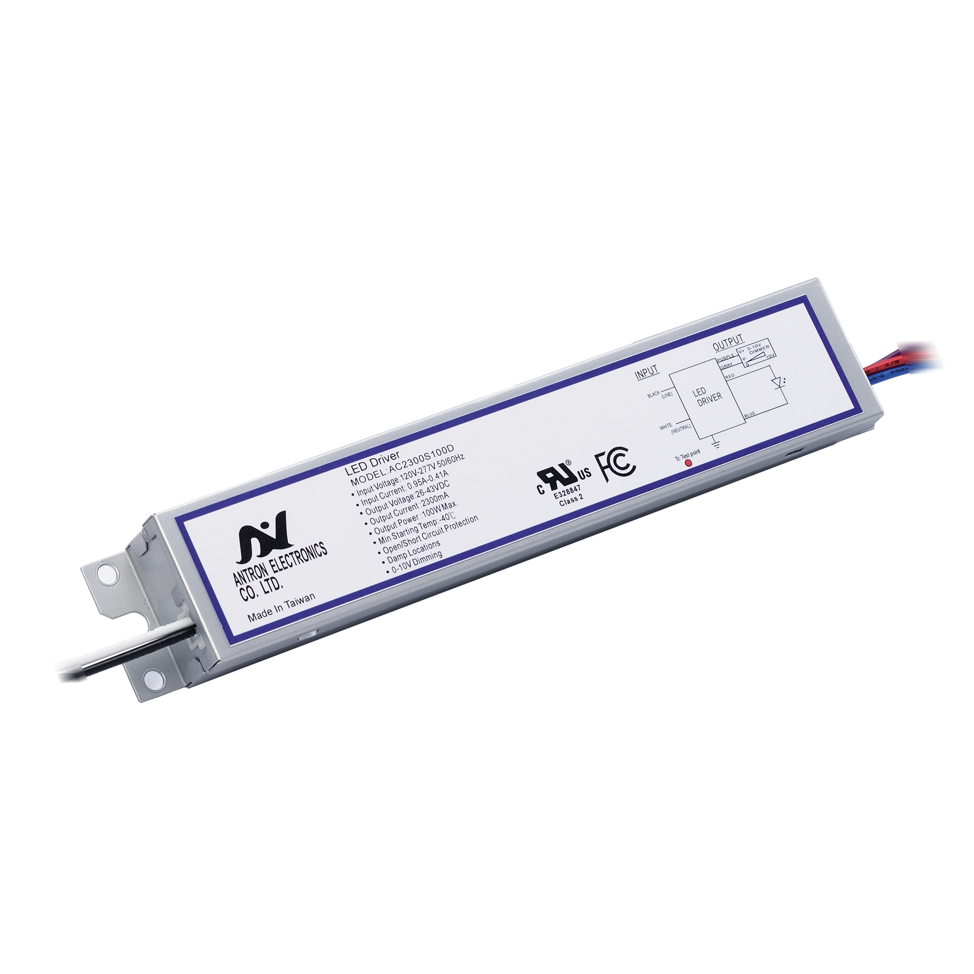 High Quality Dimmable LED Driver 100W Class 2