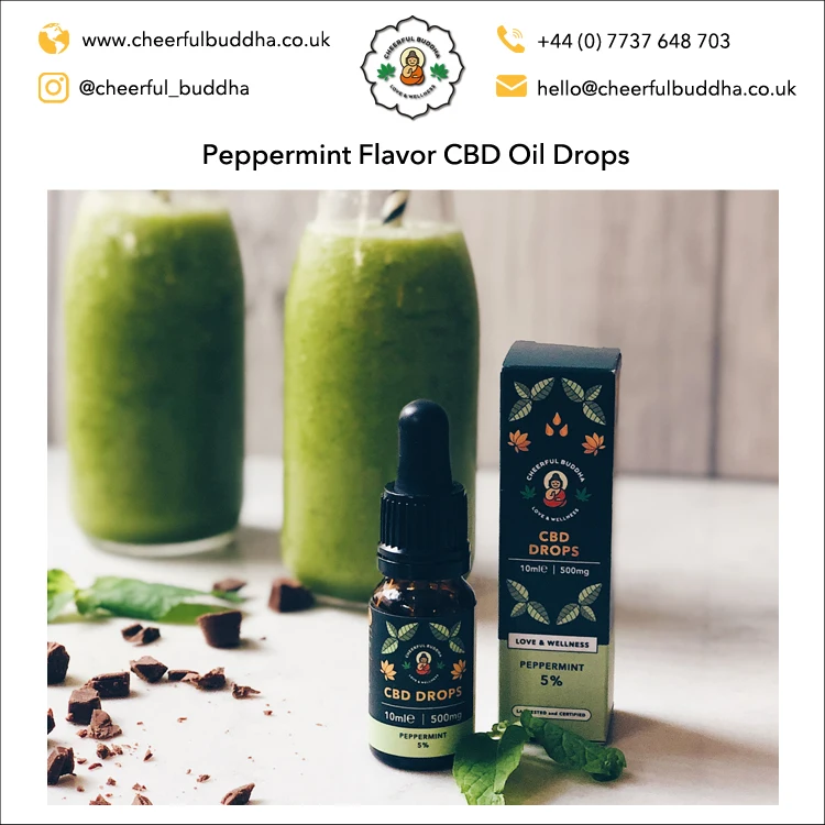  Мировой спрос на более легкий вкус аромат перечной мяты CBD масла капли от ведущего продавца