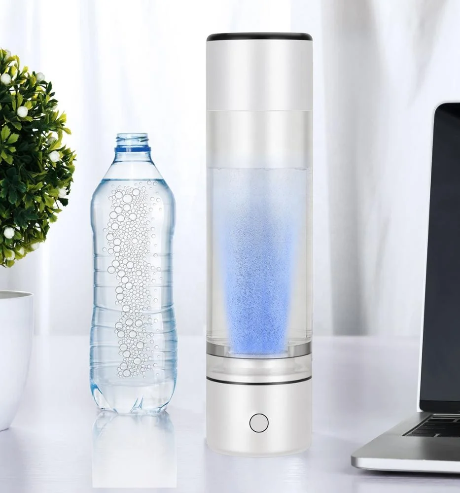 Intelligent Low Frequency Water Nano Hydrogen Therapeutic cup  Multi-function drinking wate bottle portable inhaler OLED screen