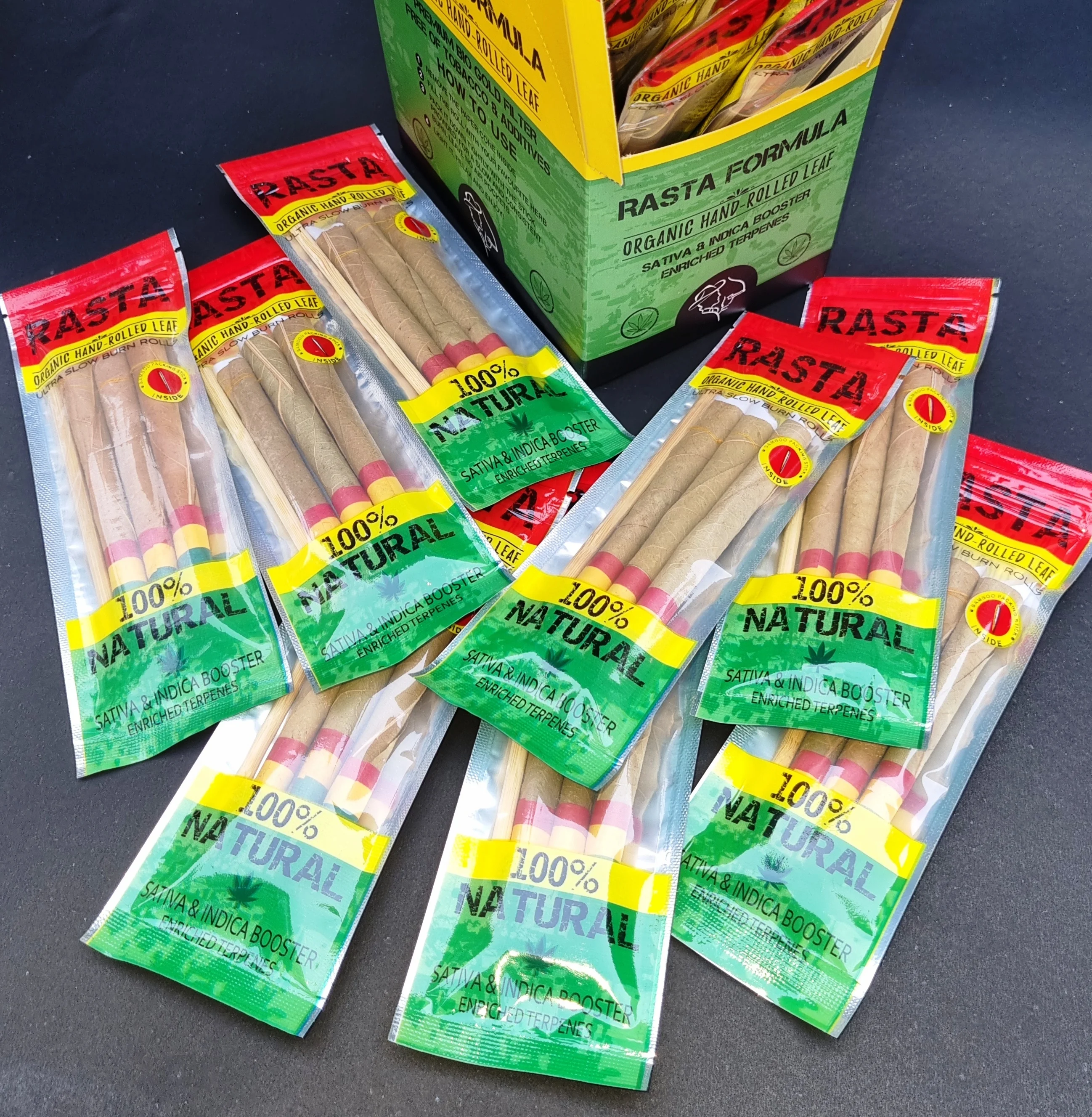 Unfiltered Tendu or Coromandel Pre rolled leaf and cones OEM Pre rolled tendu leaf cones for Cone Filling machine