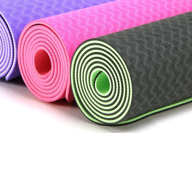 
Eco Friendly Wholesale Durable Custom Printing Luxury Double Layer TPE Custom Yoga Mat 