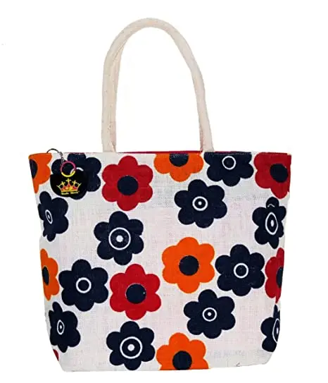 Custom Printed Burlap Handbag Eco Reusable Shopping Jute bag 100% High Quality Export Oriented Hot Selling Printed Hand Bag