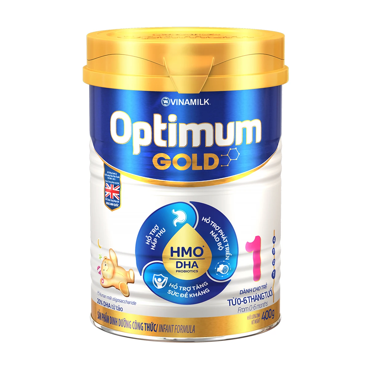 Детское сухое молоко-молочный молок-оптимальный Золотой-дайджест хорошо растущий Интеллектуальный-шаг 1 (для детей от 0 до 6 месяцев) упаковка 400 г олова