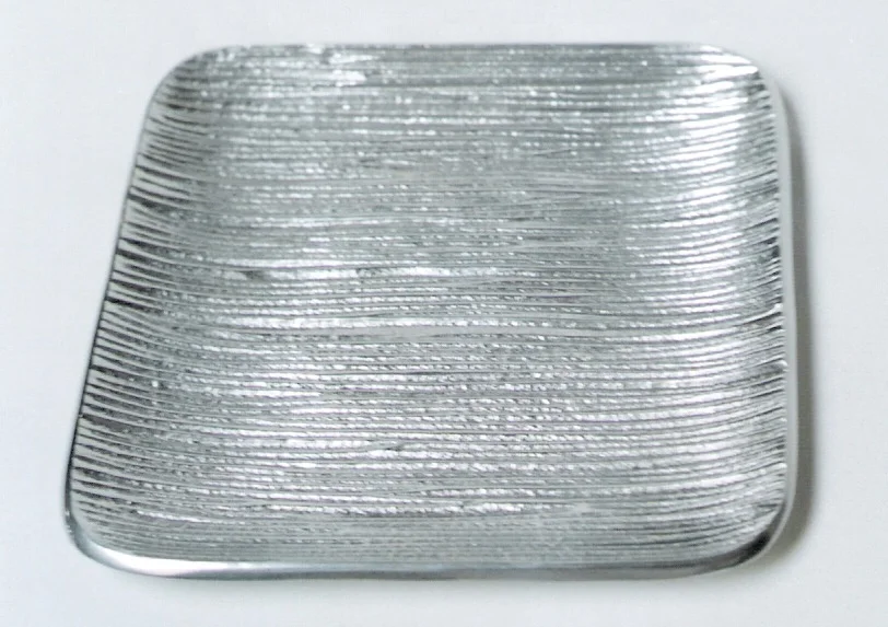Aluminum Square Serving Tray Antique Plain Polished Platter Dinning Table Decorative Silver Serving Tray At Low Price