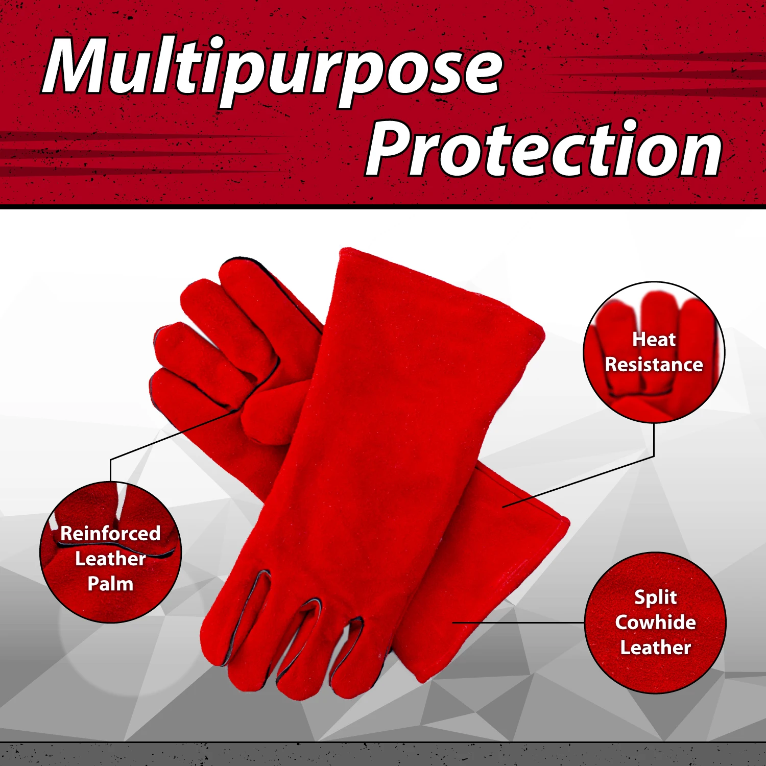 
Mechanic Leather Working Safety Driving Gloves Construction Blue Plain Light Style Cowhide Feature Material Wing Origin 