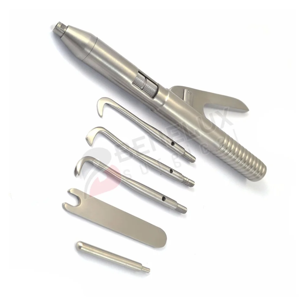 Стоматологический инструмент для удаления короны автоматический пистолет с 4 прикрепляемыми точками и гаечным ключом хирургические инструменты