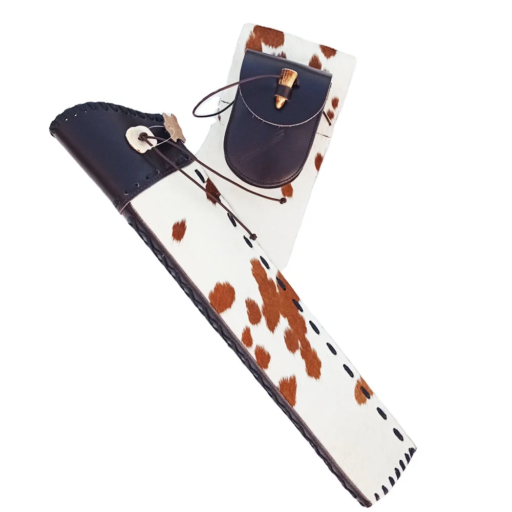 
Side Quiver Traditional cow Leather Archery Arrow Quiver For Outdoor Hunting and Arrow Archery bag 