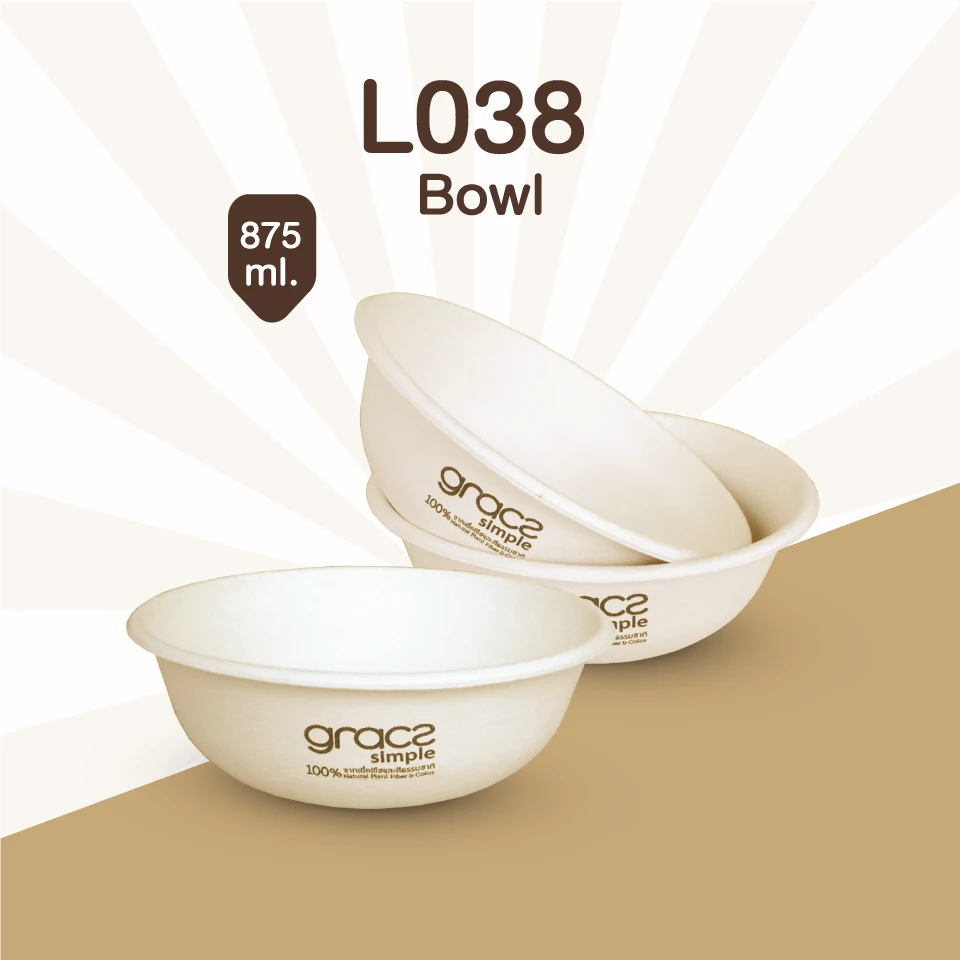 
Gracz Simple L038 Bowl 875ml eco friendly coffee cup food containers Thailand 