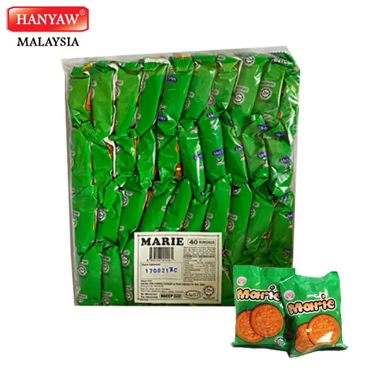 [Малайзия] Быстрая доставка + халяльный Сертифицированный Зеленый бисквит Гуан Мари (10x40 упаковок x 21 г/картонная коробка)