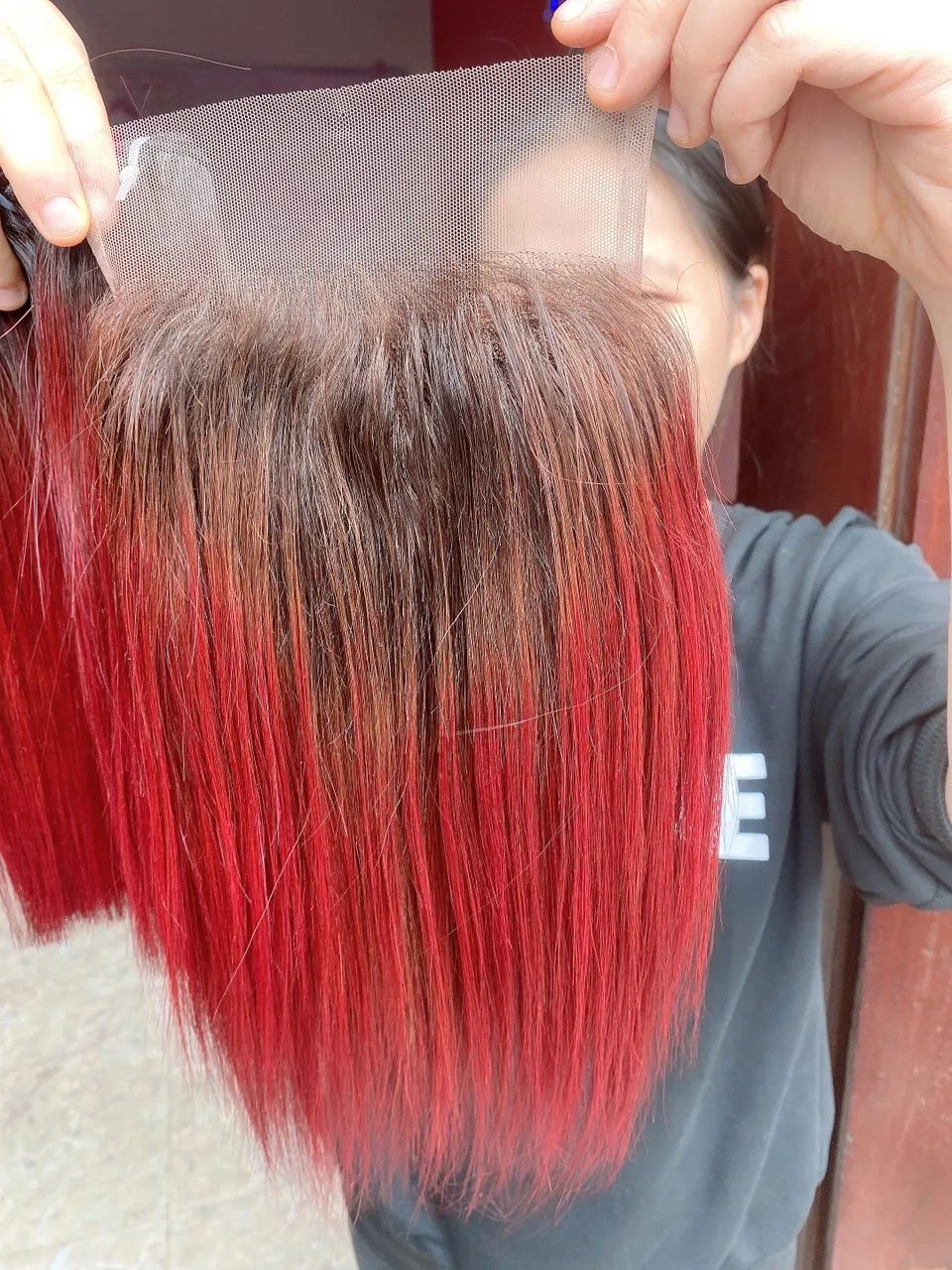 Vietnam Export Products double drawn vietnamese hair  Burgundy hair color raw vietnamese hair
