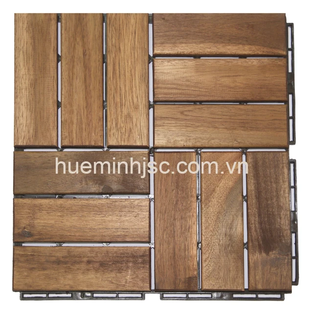 Euro standard Acacia wooden decking tiles with plastic base 300x300mm competitive price wood deck tiles cheap