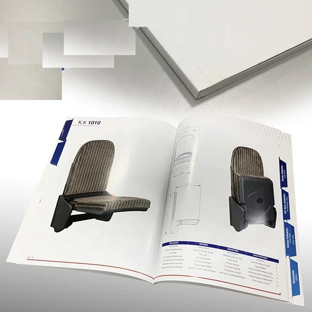 Fast Shipping 80p A4 210 297 mm High Quality Product Catalog Printing Thin Inside Paper Soft Cover Book Brochure Flyer Printing