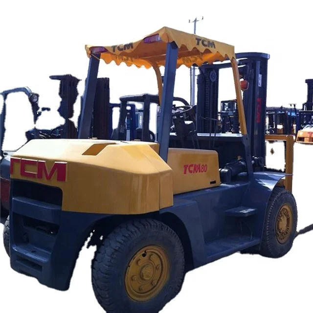 USED TCM FD80 Competitive Price 8t Diesel Powered Forklift Used forklift TCM 8T diesel tcm fd25 fd50 fd30 fd100 fd160
