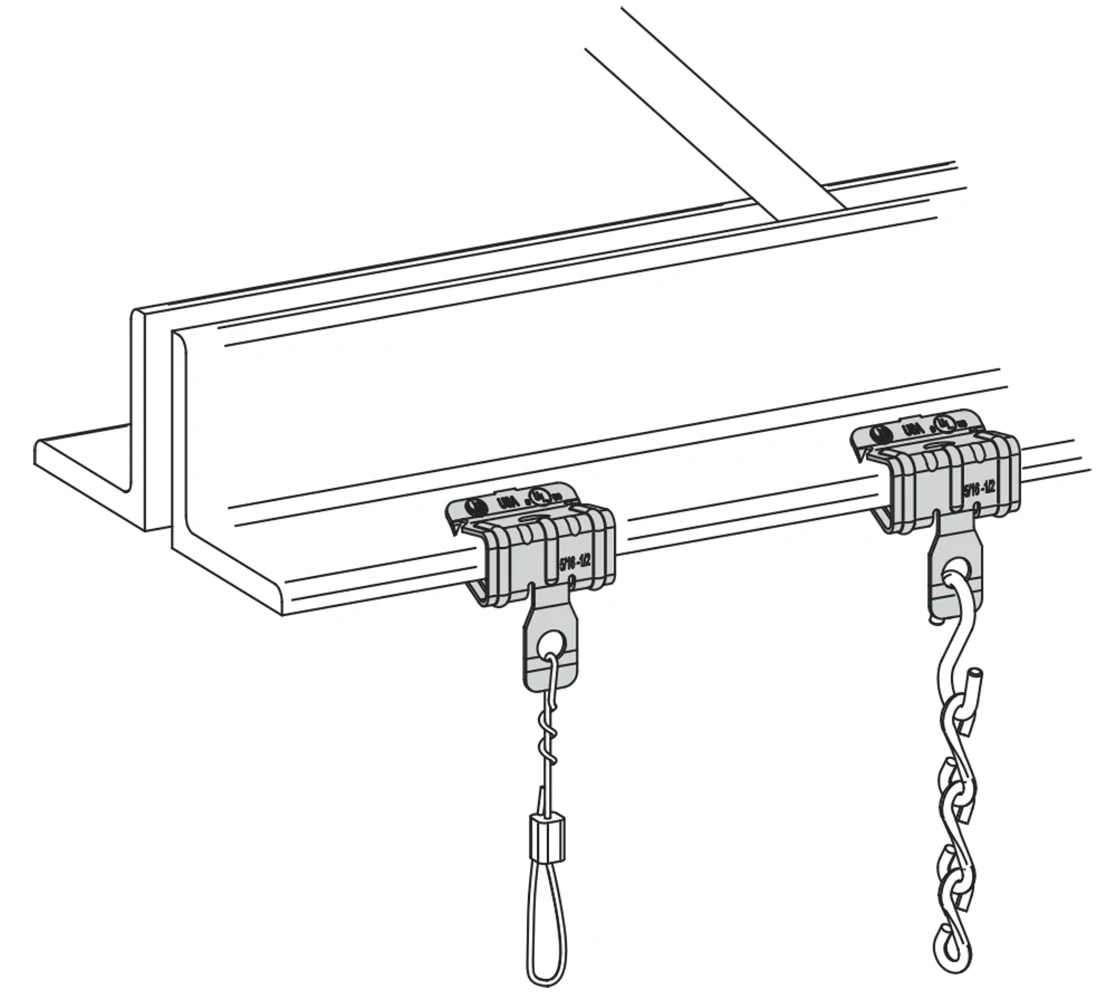 Пружинный стальной молоток на хомуте 5/16-1/2