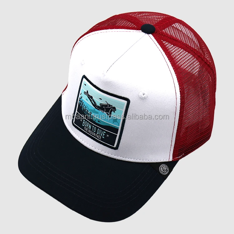 Custom Embroidery Patch Gorras  Mesh Fabric Trucker Cap Dad  Hat