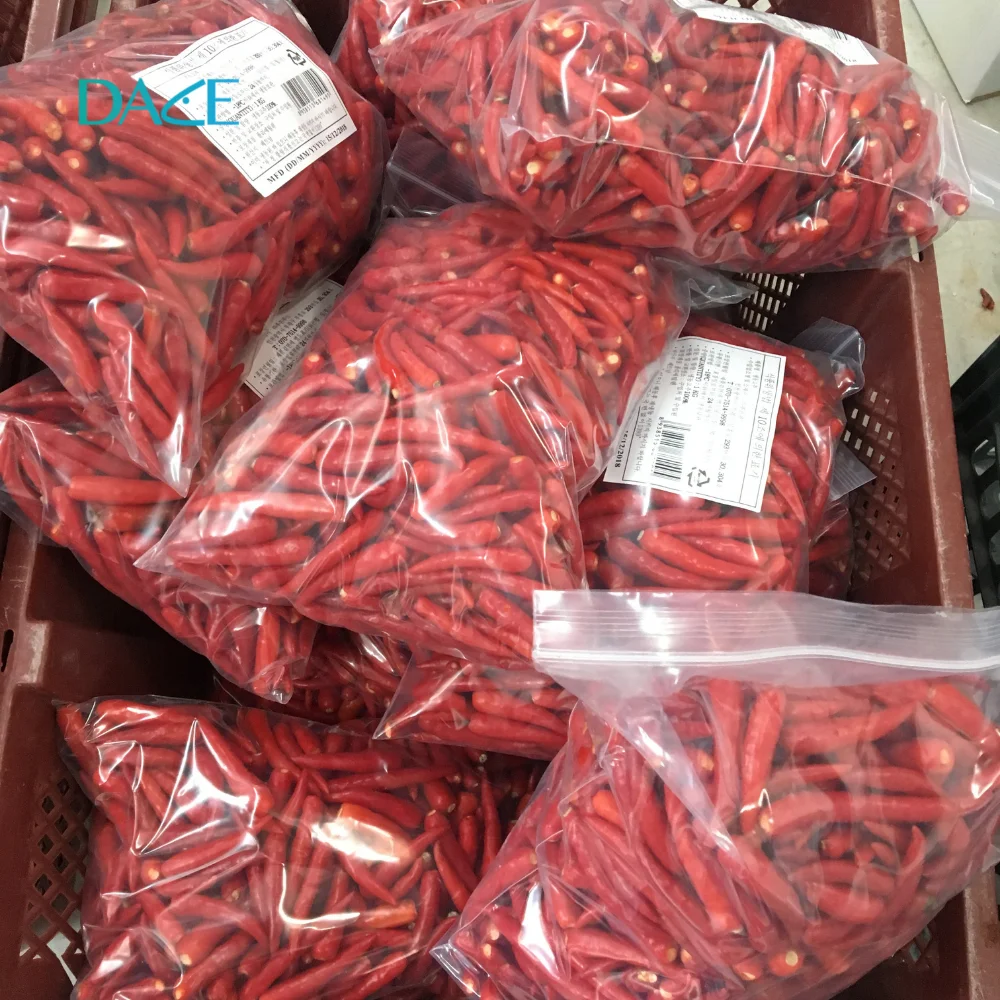 Wholesale distribute bulk IQF frozen chilli/Red chili pepper frozen hot spicy cheap price and best quality and available in bulk