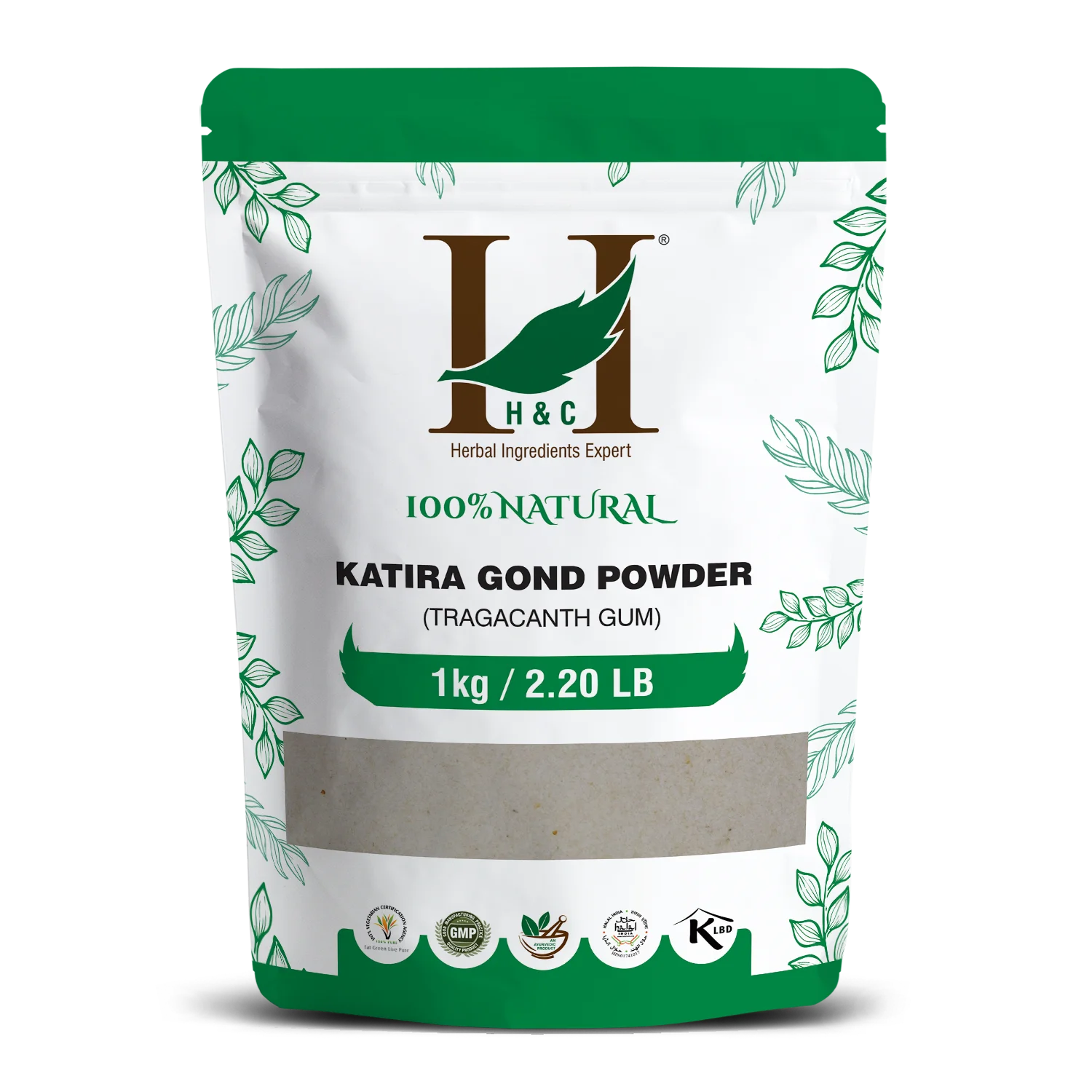 H&C Katira Gond Powder (Tragacanth gum) - 1kg Pack