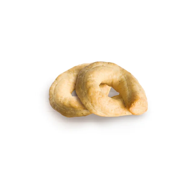 Typical Apulian Snack Taralli Biscuits Cookies Savoury Snack with Onion and EVO Oil for starters and aperitifs 250g