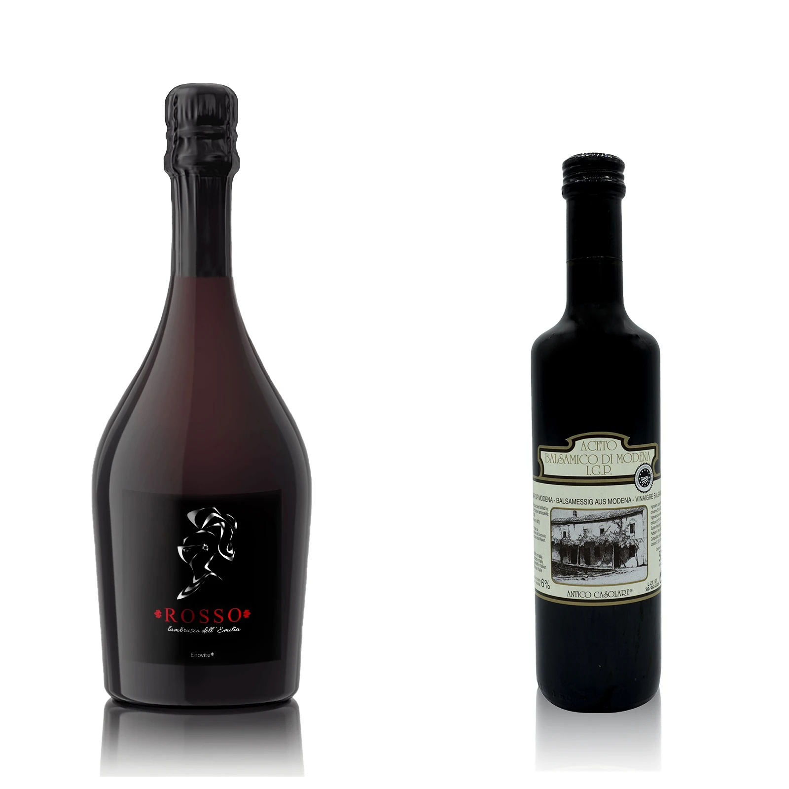 TOP QUALITY ITALIAN TYPICAL PRODUCTS FOR RETAIL: RED WINE AND BALSAMIC VINEGAR BUNDLE