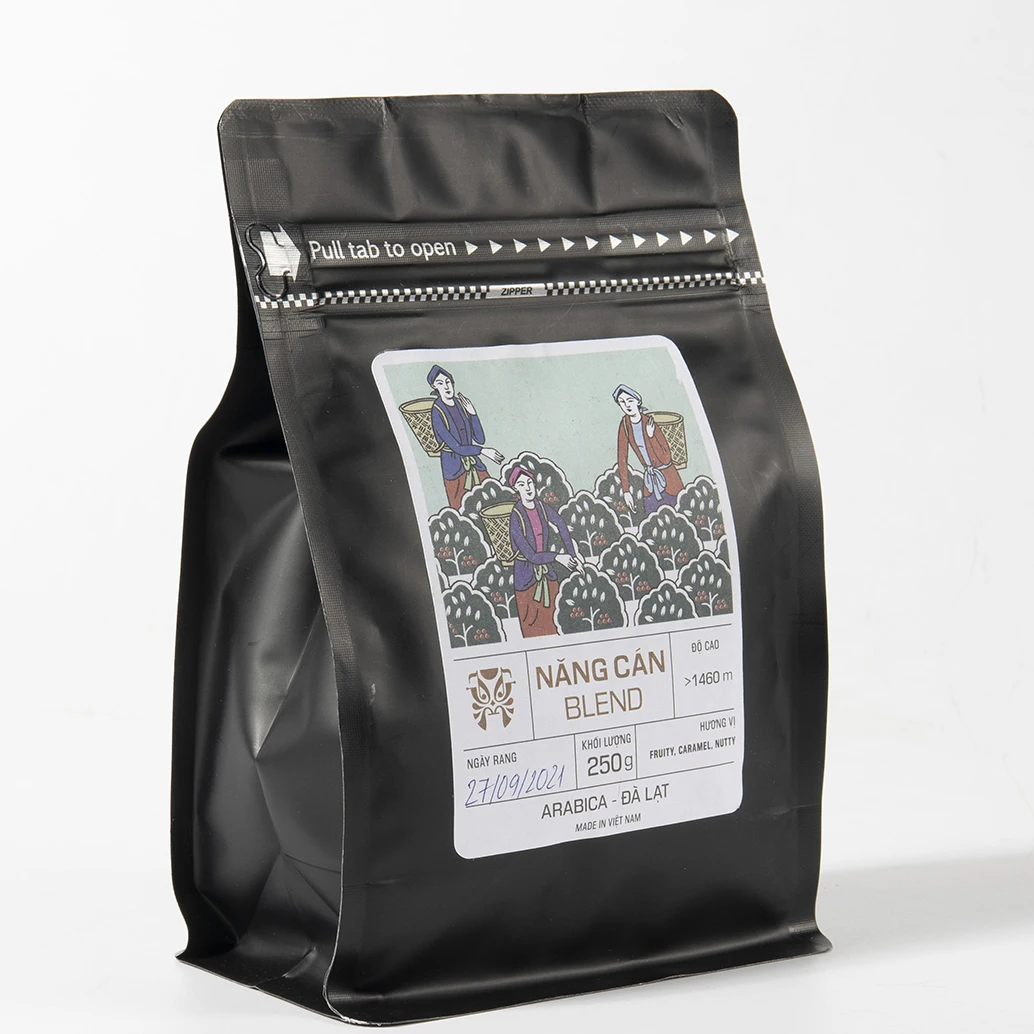 Кофейные зерна высшего качества-250 г Arabica Giong ang может смешивать кофейные зерна
