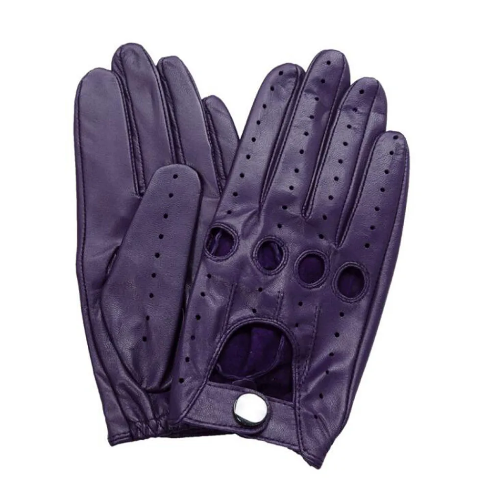 
Fashion ladies goatskin leather sport red gloves girls car driving gloves 