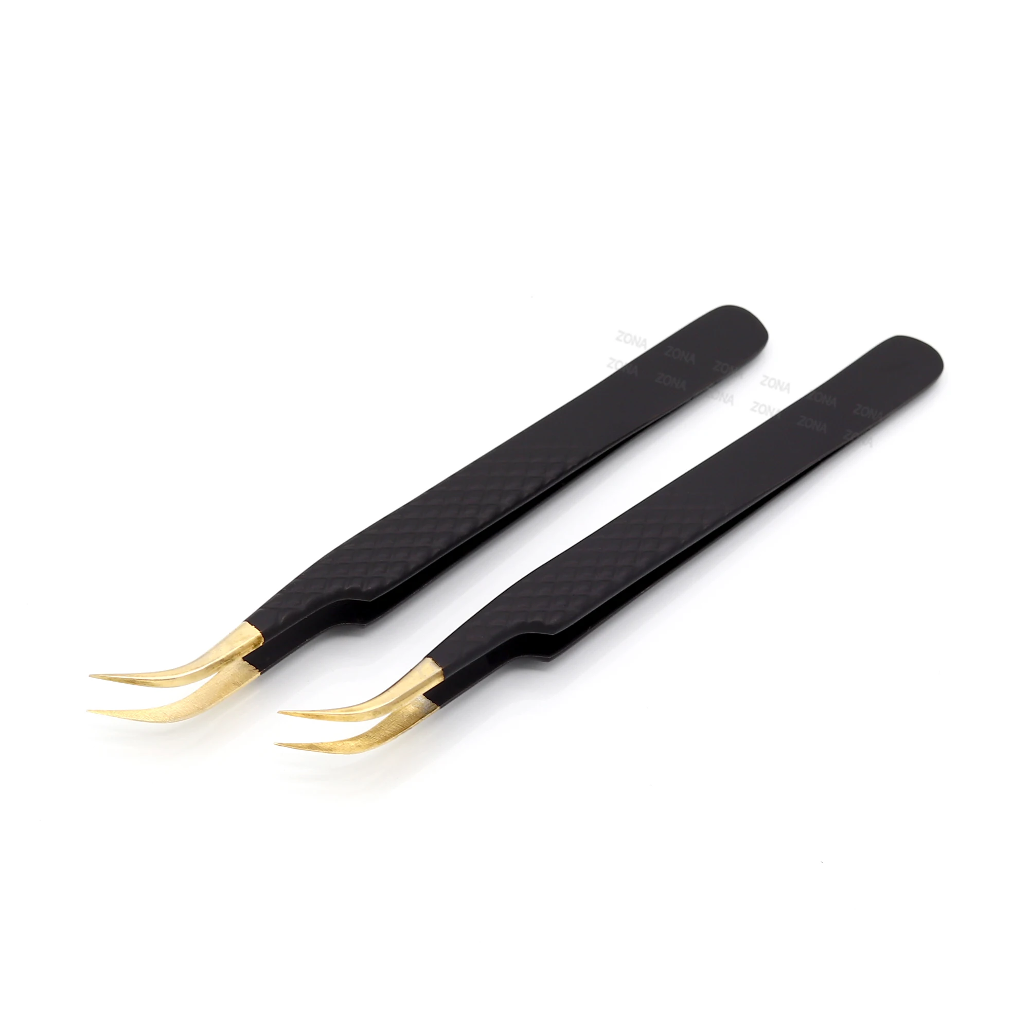 Precision Anti Static Eye Perfection False Extension Applicator Tweezers Solid Stainless Steel Lash Tweezers Manufacturer