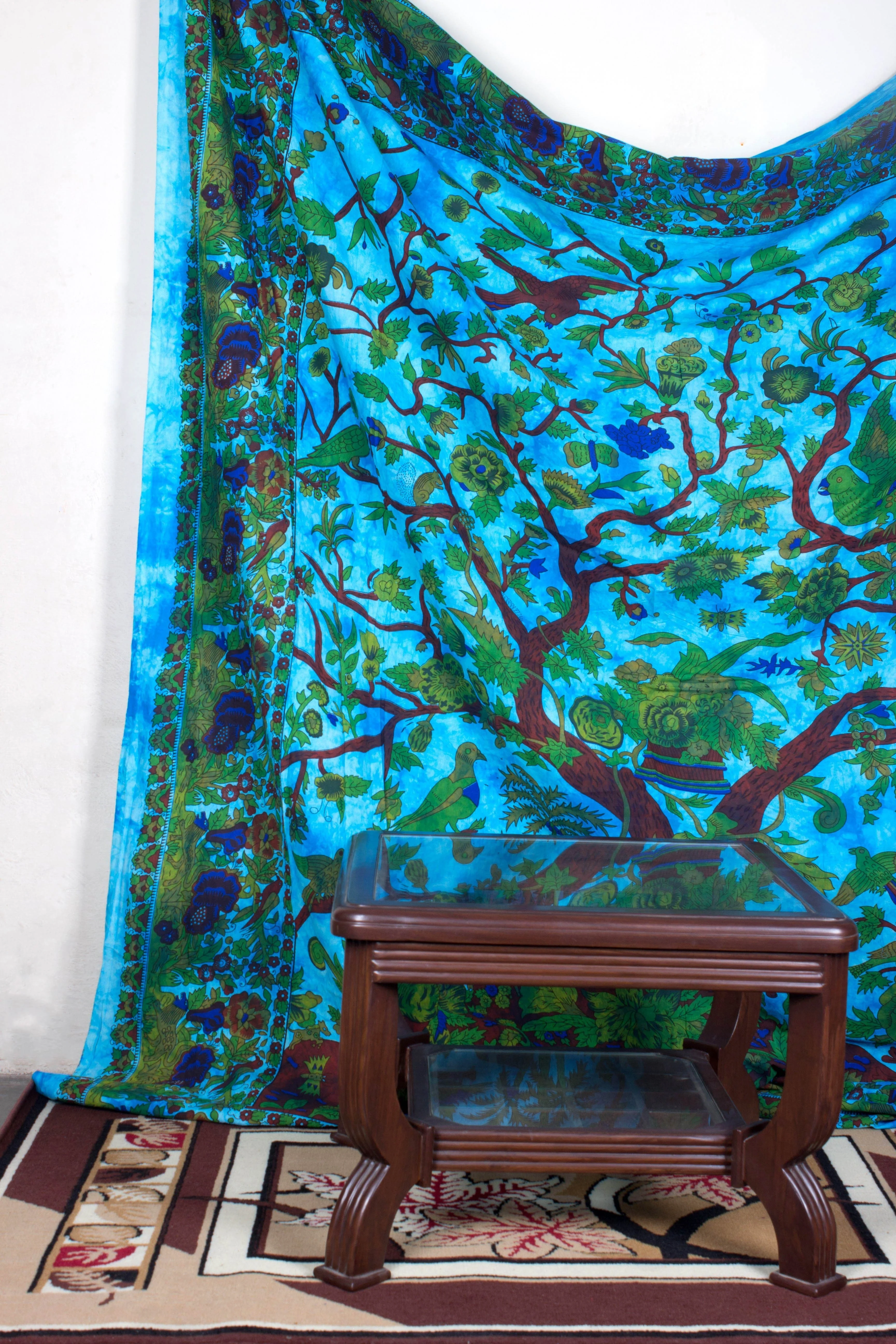 Indian Handmade Tapestry 100% Cotton Tapestry Double Single Round Tapestry Export Quality Made in India