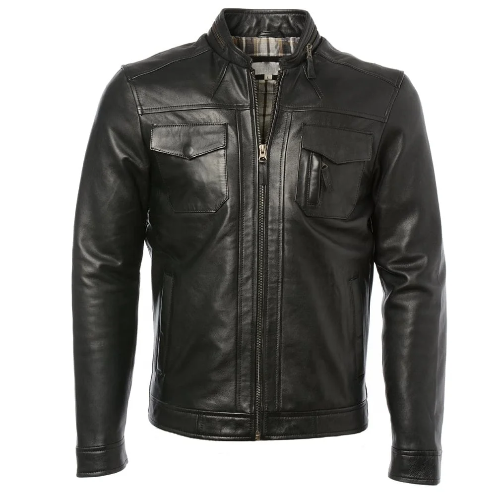 
2019 New Design Top Quality Pure 100% Leather Jacket 