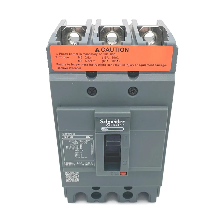 MCCB China Manufacturer EZC100F Easypact EZC 63A 75A 80A 100A Merlin Gerin Circuit breaker