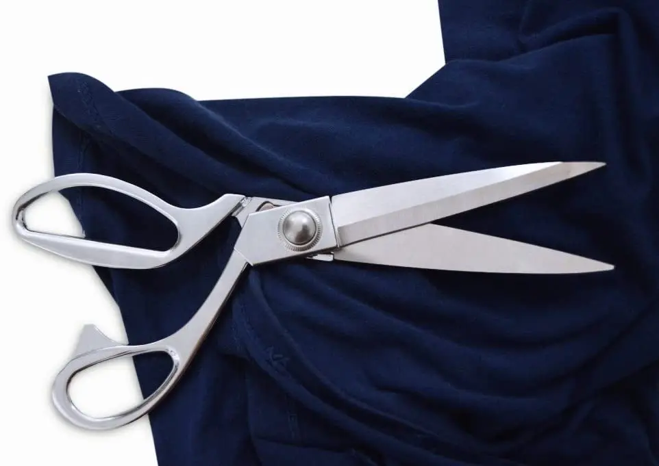 Silver Color  Heavy Duty Sewing Scissors Fabric Utility Scissor Cutting Tailor Shears Stainless Steel Scissors For Wholesale