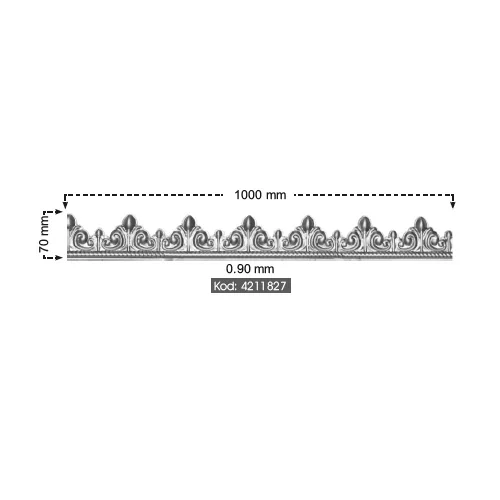 
High Quality Wrought Iron Railing Turkish Bordures - Forged Iron component 