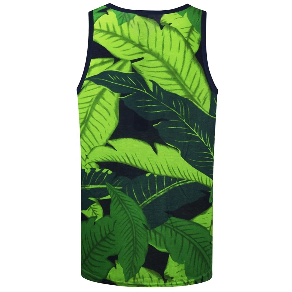
High Quality 2020 Custom Made Sublimated Printed Gym Mens Tank Top For Sale 
