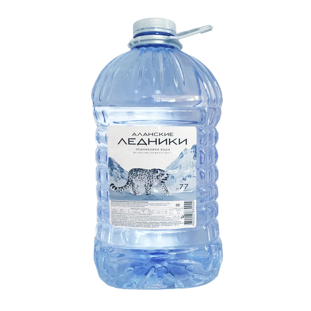 Ледяная чистая питьевая вода, бутылки для домашних животных объемом 5 литров