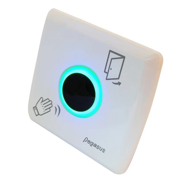 DC / AC 10~24V Flush-Mount Contactless Infrared Sensor Exit Button